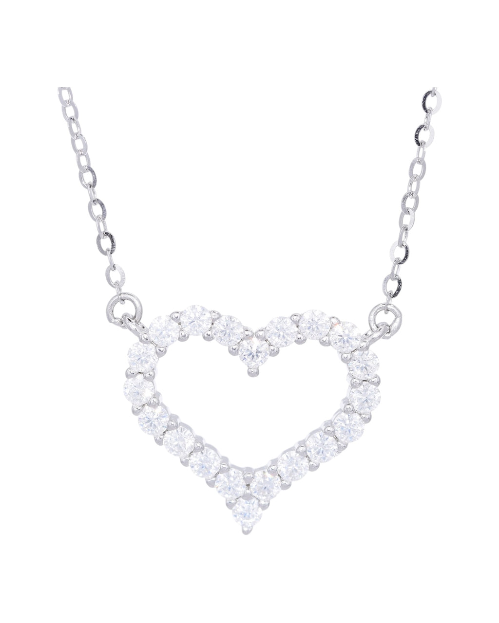 Amour De Paris heart moissanite necklace gold plated S925 sterling silver Australia  Byrall