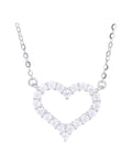 Amour De Paris heart moissanite necklace gold plated S925 sterling silver Australia  Byrall