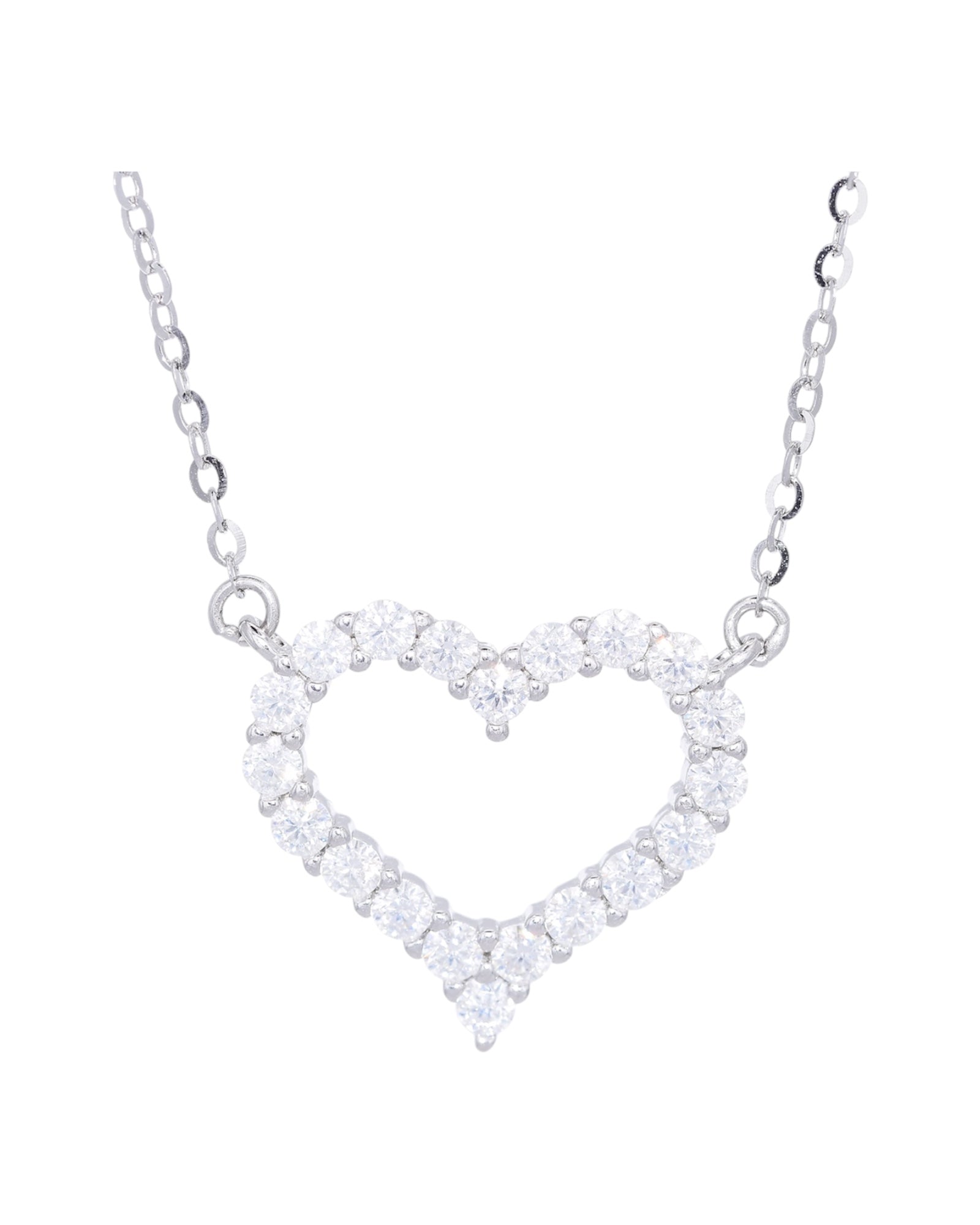 Amour De Paris heart moissanite necklace gold plated S925 sterling silver Australia  Byrall