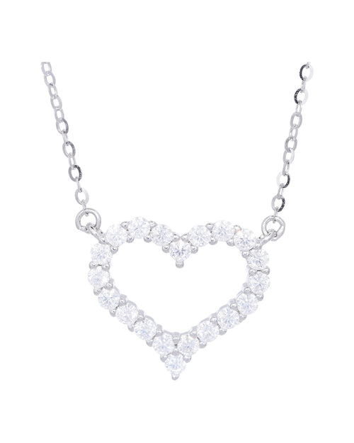 Amour De Paris heart moissanite necklace gold plated S925 sterling silver Australia  Byrall
